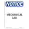 Signmission OSHA Notice, 5" Height, Mechanical Lab Sign, 5" X 3.5", Portrait OS-NS-D-35-V-14171 - alternate 1